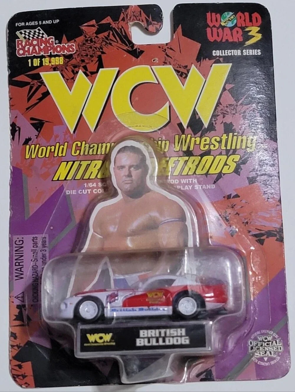 British Bulldog WCW Nitro-Street Rods Die Cast Car by Racing Champions 1998